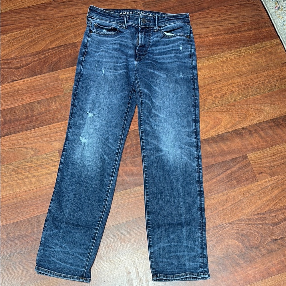 American Eagle Outfitters Blue Straight Jeans Classic Fit